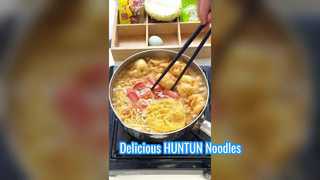es delicioso cocinar fideos con HUNTUN