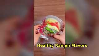 Saludable con sabores de ramen frito
