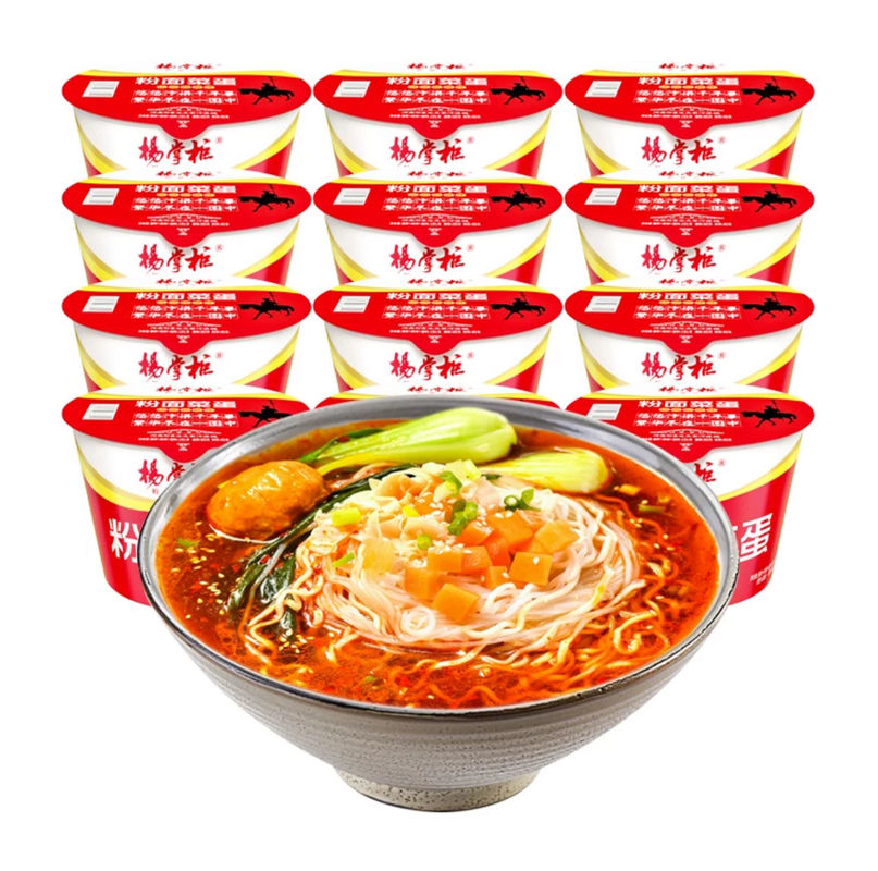 Noodles picantes instantáneos Vermicelli y fideos con sabor agrio y picante OEM aceptable