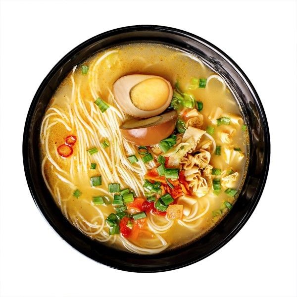 166g de Ramen sin freír fideos instantáneos Ingredientes ricos con verduras o huevos para una nueva experiencia
