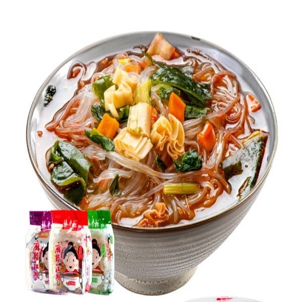 Noodles de vermicelli instantáneos coreanos calientes y picantes con una vida útil de 12 meses