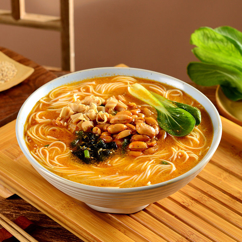 Sabor a sésamo fragante cocción rápida deliciosos fideos instantáneos no fritos