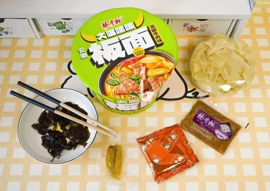 Categoría Sopa Anhui Noodles anchos Noodles no fritos Sabor encurtido Pimienta Sabor de carne de res para los amantes de la sopa y los conocedores