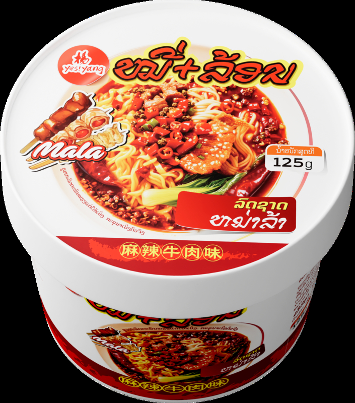 Sabor Mala Carne de res Sabor de patata dulce china Vermicelli 125g*12 para sus necesidades