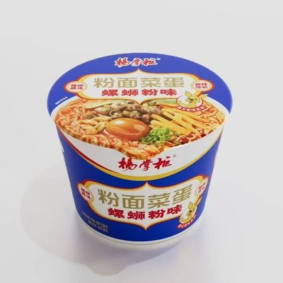 Peso neto 208 g de fideos chinos rápidos y vermicelli con un huevo entero con sabor a fideos de caracol